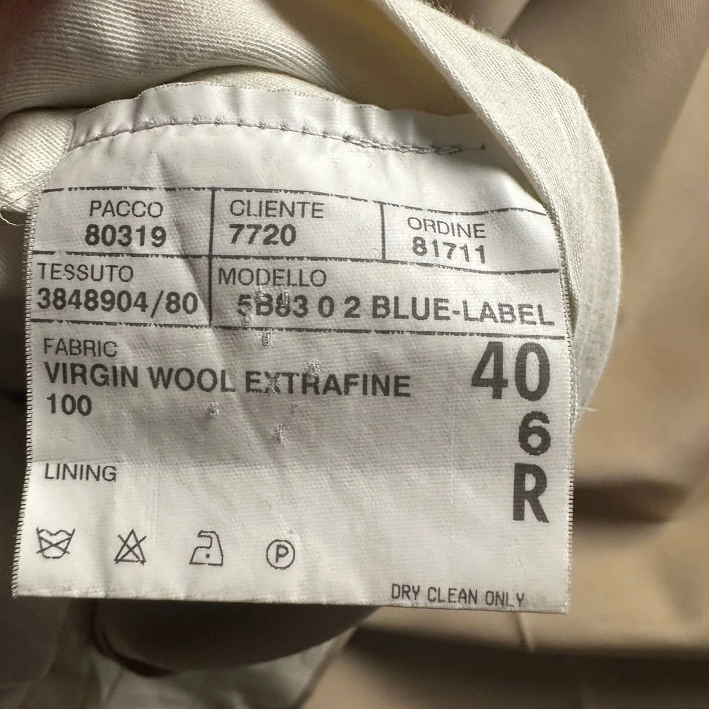 Vtg Polo Ralph Lauren Dress Pants Mens 40(38 Fit)Beige Pleated Virgin Wool Italy